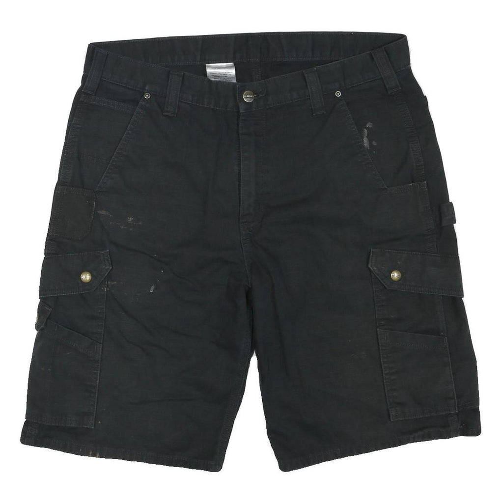 CARHARTT Mens Shorts Black Casual Cargo L W36 Workwear Durable