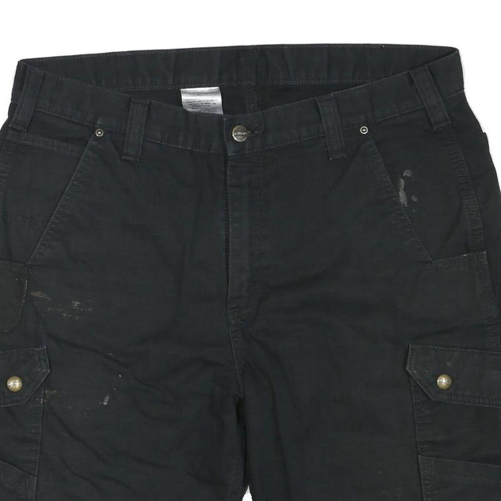 CARHARTT Mens Shorts Black Casual Cargo L W36 Workwear Durable