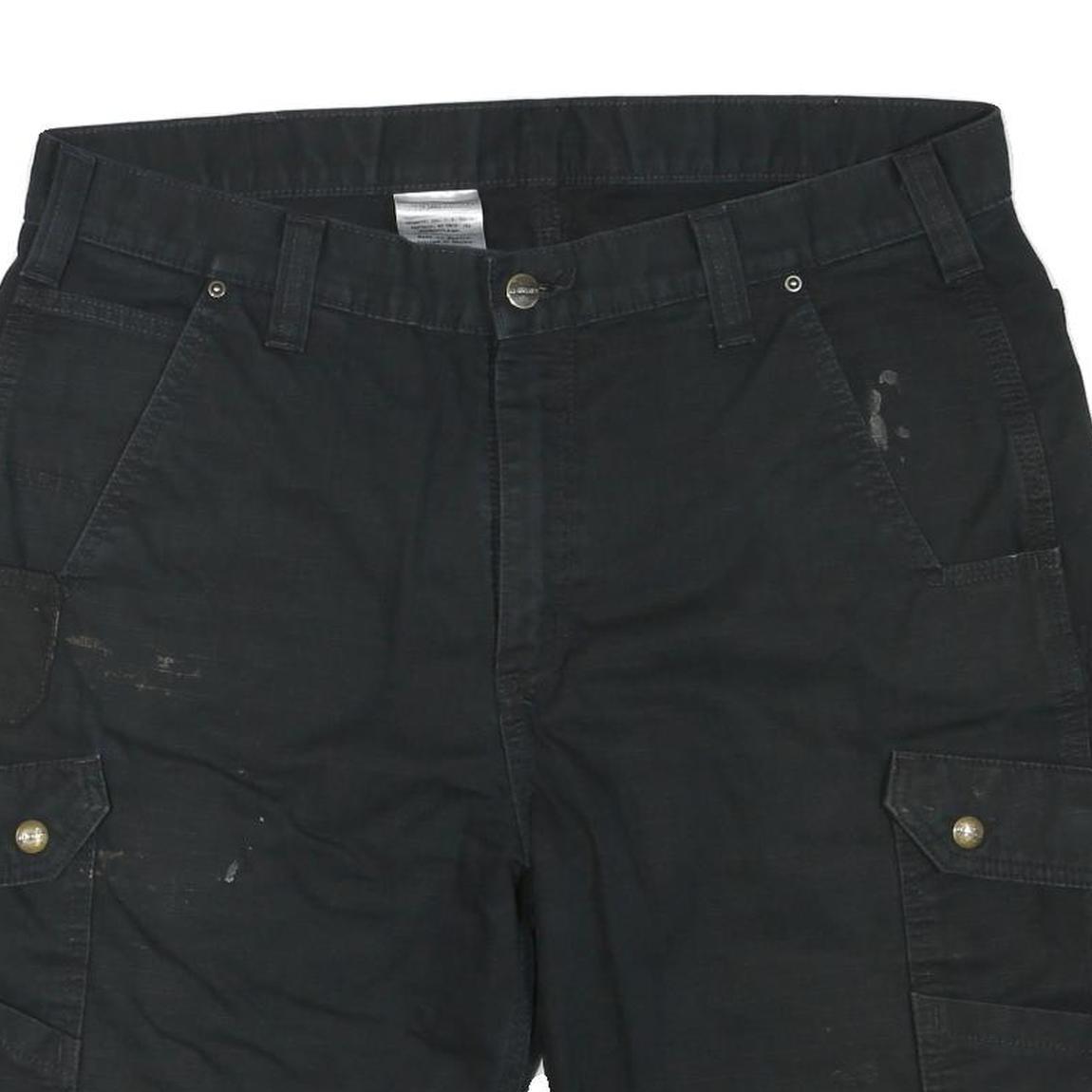 CARHARTT Mens Shorts Black Casual Cargo L W36 Workwear Durable