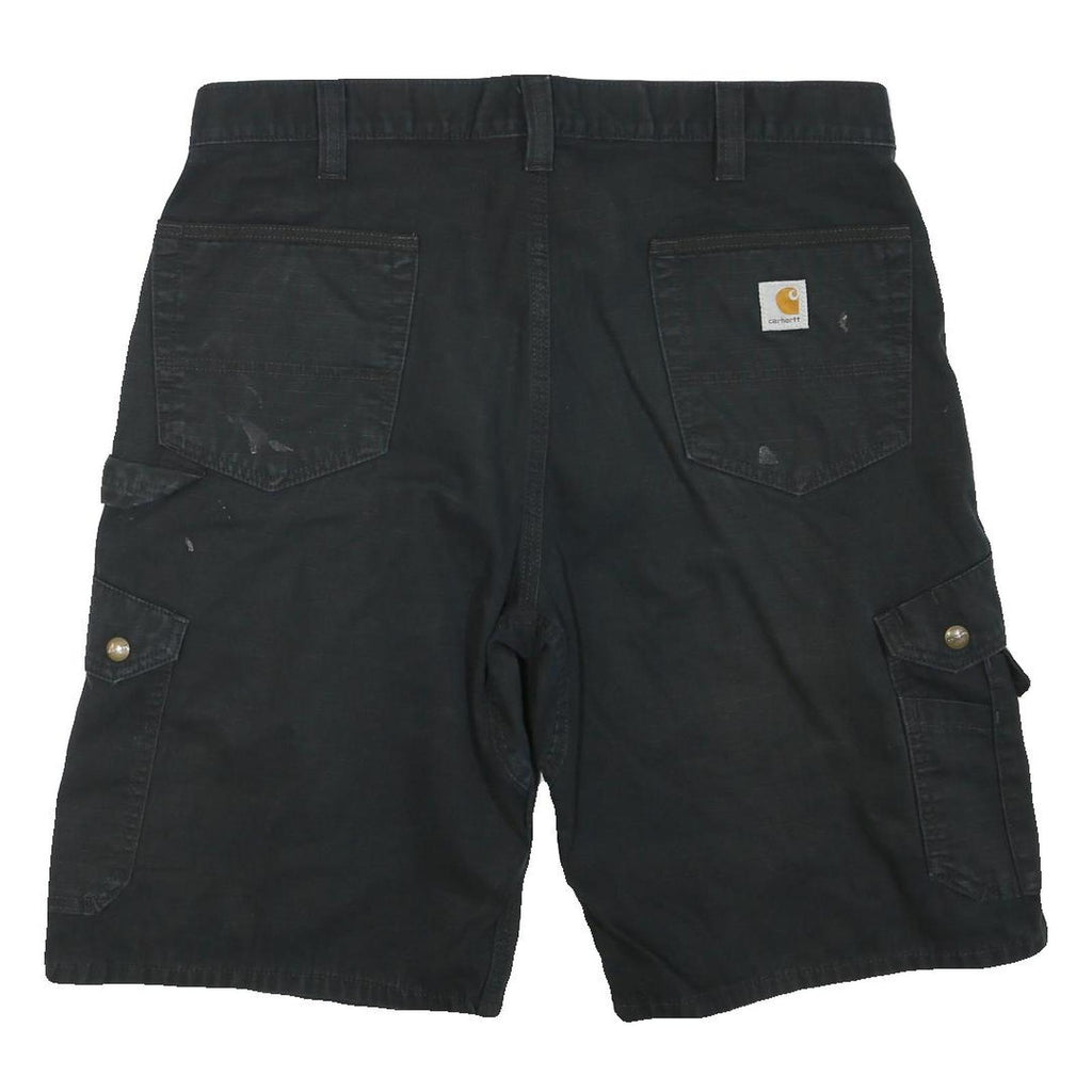 CARHARTT Mens Shorts Black Casual Cargo L W36 Workwear Durable