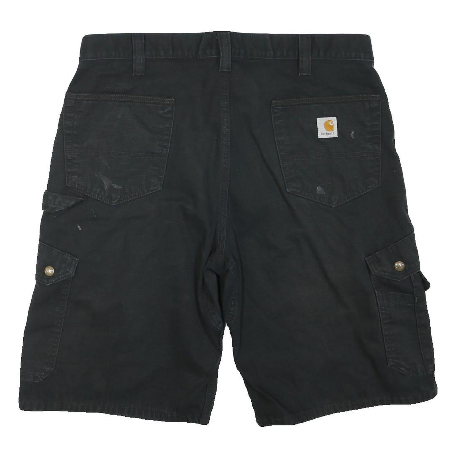 CARHARTT Mens Shorts Black Casual Cargo L W36 Workwear Durable