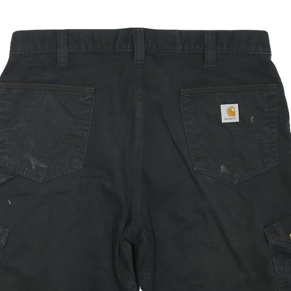 CARHARTT Mens Shorts Black Casual Cargo L W36 Workwear Durable
