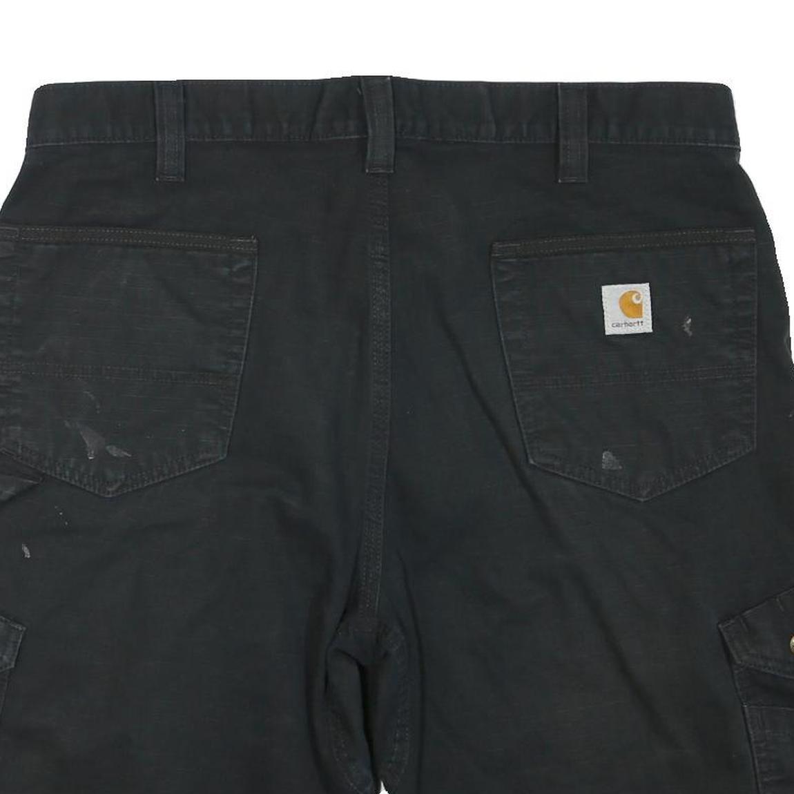 CARHARTT Mens Shorts Black Casual Cargo L W36 Workwear Durable