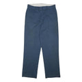 DICKIES Mens Navy Blue Regular Fit Straight Leg Trousers W33 L31 Workwear Casual