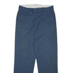 DICKIES Mens Navy Blue Regular Fit Straight Leg Trousers W33 L31 Workwear Casual