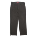 PIERRE CARDIN Mens Polyester Blend Black Regular Straight Trousers W36 L34