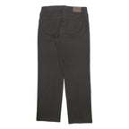 PIERRE CARDIN Mens Polyester Blend Black Regular Straight Trousers W36 L34