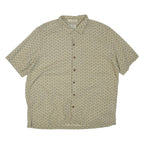 L.L.BEAN Mens Shirt Beige Spotted L