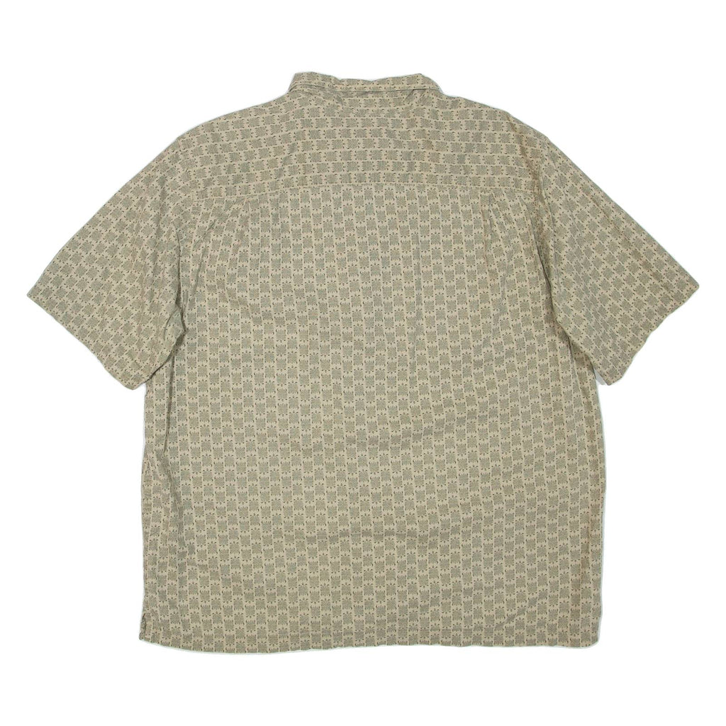 L.L.BEAN Mens Shirt Beige Spotted L