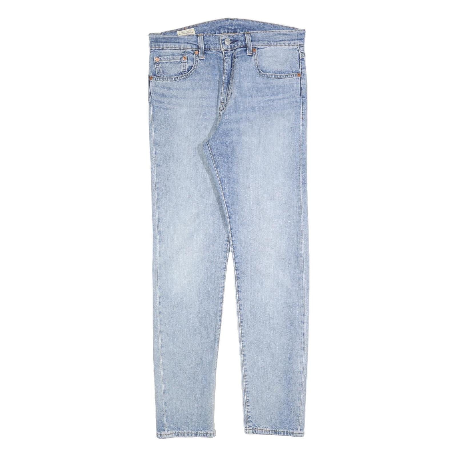 LEVI'S 512 BIG E Mens Jeans Blue Slim Skinny Denim Light W31 L32 Stylish Zip