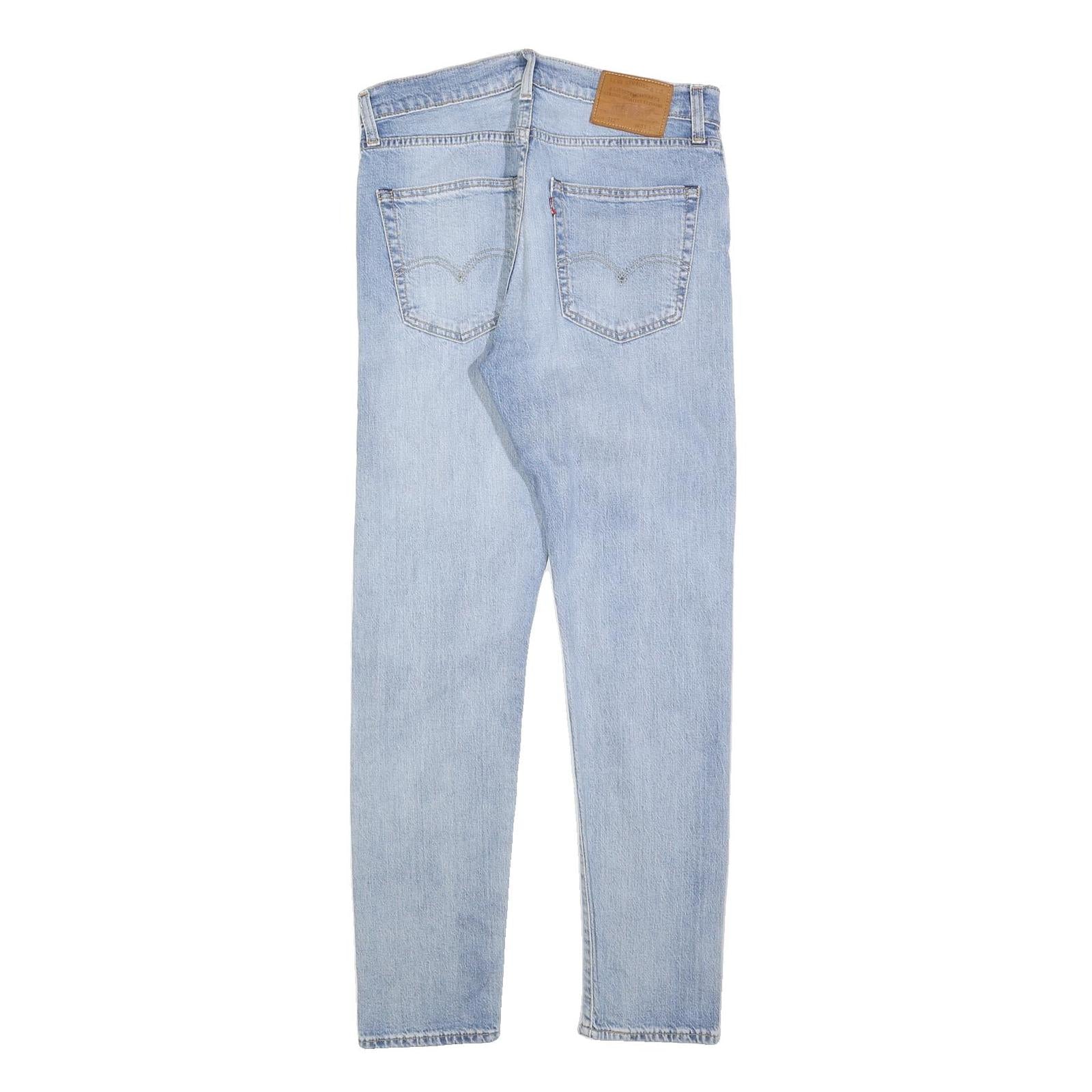 LEVI'S 512 BIG E Mens Jeans Blue Slim Skinny Denim Light W31 L32 Stylish Zip