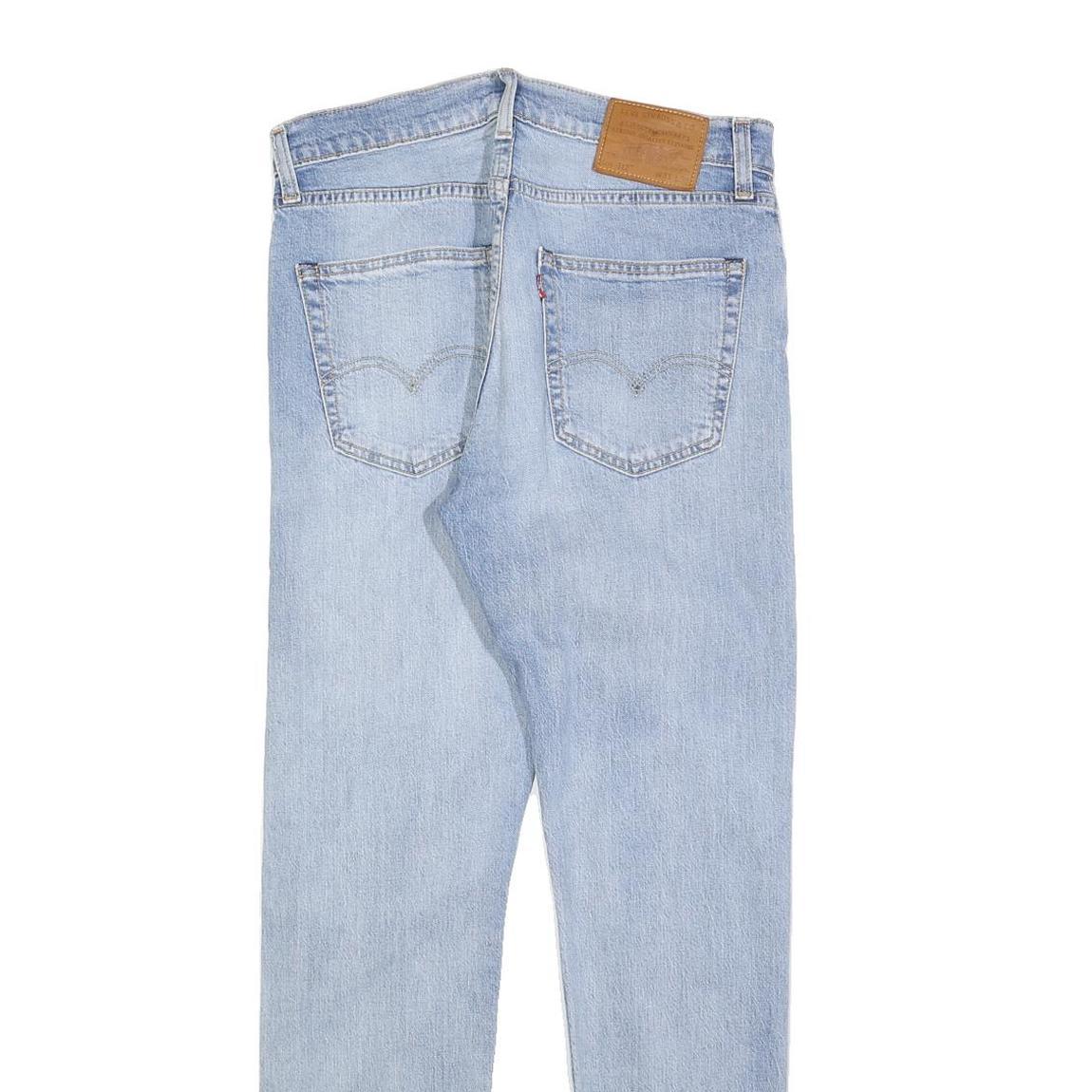 LEVI'S 512 BIG E Mens Jeans Blue Slim Skinny Denim Light W31 L32 Stylish Zip