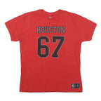 NBA Mens Red Houston Rockets Graphic T-Shirt M Short Sleeve Crew Neck Basketball