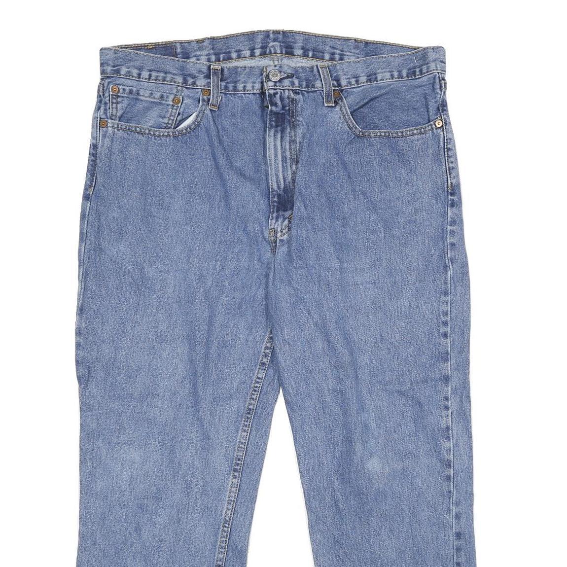 LEVI'S 516 Mens Jeans Blue Relaxed Straight Denim Medium W38 L26 Classic Zip