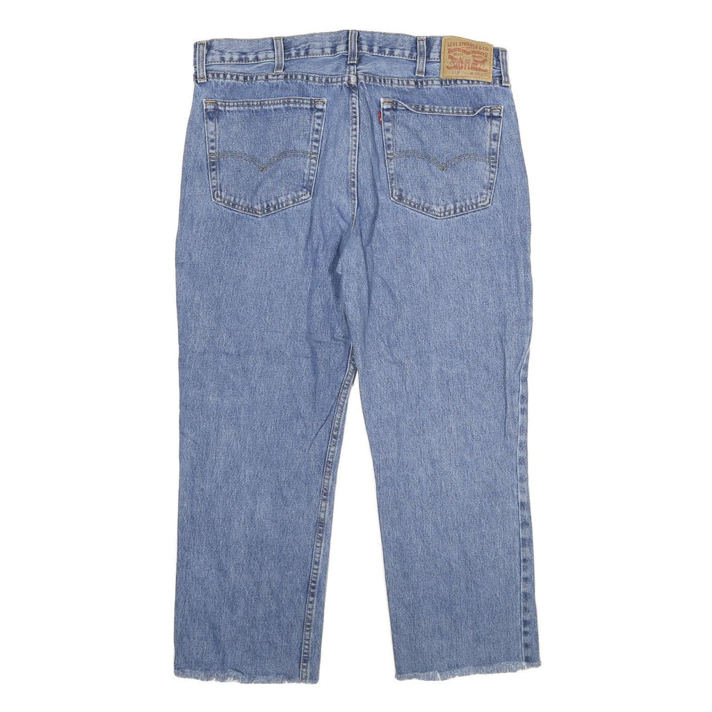 LEVI'S 516 Mens Jeans Blue Relaxed Straight Denim Medium W38 L26 Classic Zip