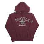 PRAIRIE MOUNTAIN Mens Maroon Seattle Pullover Hoodie L Cotton Blend