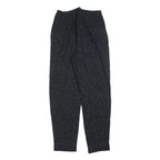 Womens Black Pinstripe Regular Fit Straight Leg Trousers W25 L28 Cotton Blend