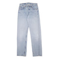LEVI'S 501 Mens Jeans Blue Regular Straight Denim Light W29 L34 Button Closure
