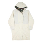 TRADITION Womens Cream Jacket L Polyester Blend Plain Button Closure Hooded