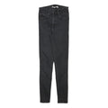 LEVI'S Womens Jeans Black Slim Skinny Denim Medium W22 L27 Zip Cotton Blend