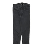 LEVI'S Womens Jeans Black Slim Skinny Denim Medium W22 L27 Zip Cotton Blend