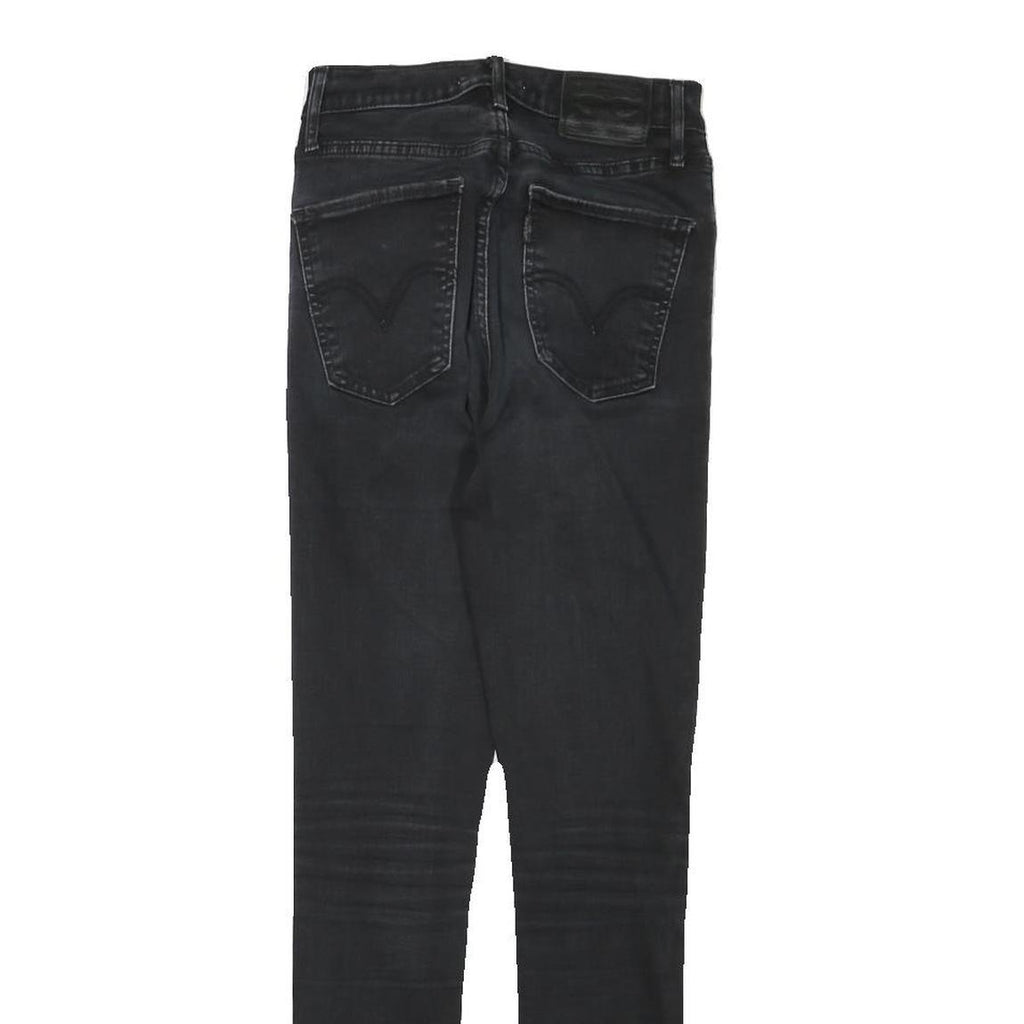 LEVI'S Womens Jeans Black Slim Skinny Denim Medium W22 L27 Zip Cotton Blend