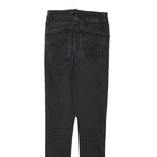 LEVI'S Womens Jeans Black Slim Skinny Denim Medium W22 L27 Zip Cotton Blend
