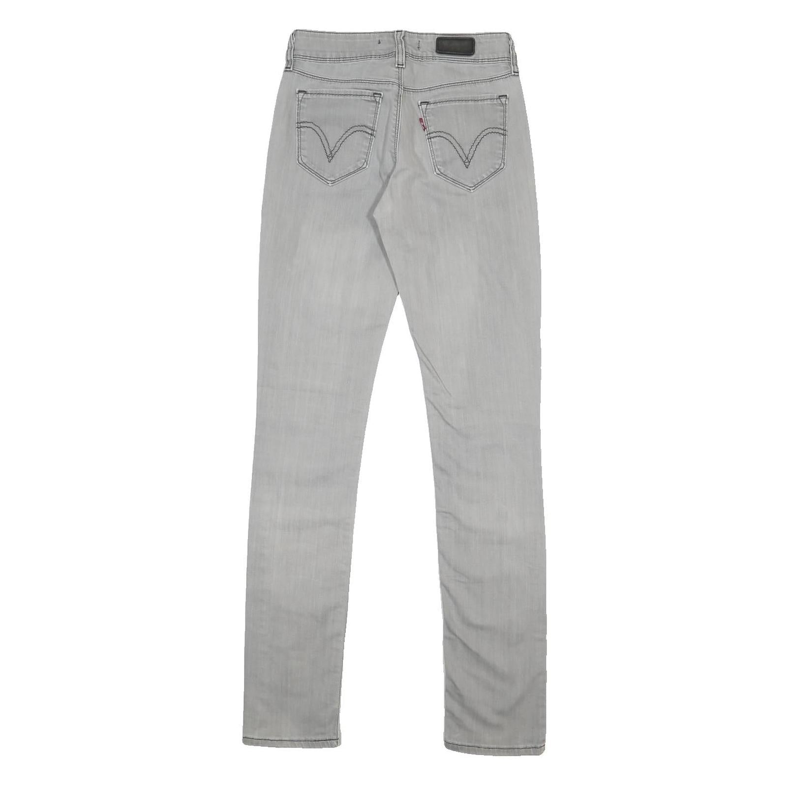 LEVI'S 471 Womens Jeans Slim Skinny Denim Light W29 L34 Stylish Zip Closure