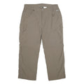 SALEWA Mens Nylon Beige Relaxed Straight Trousers W36 L27 Outdoor Zip Pocket