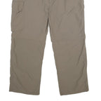 SALEWA Mens Nylon Beige Relaxed Straight Trousers W36 L27 Outdoor Zip Pocket