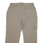 SALEWA Mens Nylon Beige Relaxed Straight Trousers W36 L27 Outdoor Zip Pocket