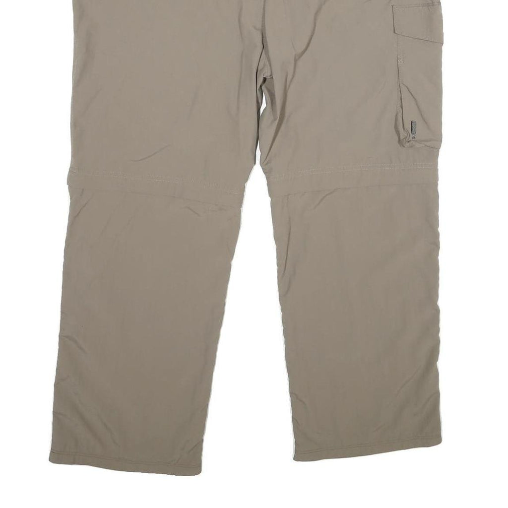 SALEWA Mens Nylon Beige Relaxed Straight Trousers W36 L27 Outdoor Zip Pocket