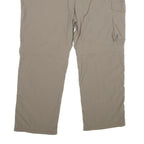 SALEWA Mens Nylon Beige Relaxed Straight Trousers W36 L27 Outdoor Zip Pocket