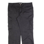 DICKIES Cargo Workwear Womens Trousers Black Relaxed Straight W36 L32