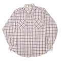 LEVI'S Mens Beige & Purple Checked Shirt XL Casual Button Down Cotton Blend