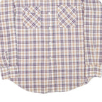 LEVI'S Mens Beige & Purple Checked Shirt XL Casual Button Down Cotton Blend