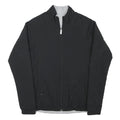 ADIDAS Womens Black Track Jacket S Polyester Blend Plain Zip Fitness Sportswear