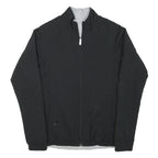 ADIDAS Womens Black Track Jacket S Polyester Blend Plain Zip Fitness Sportswear
