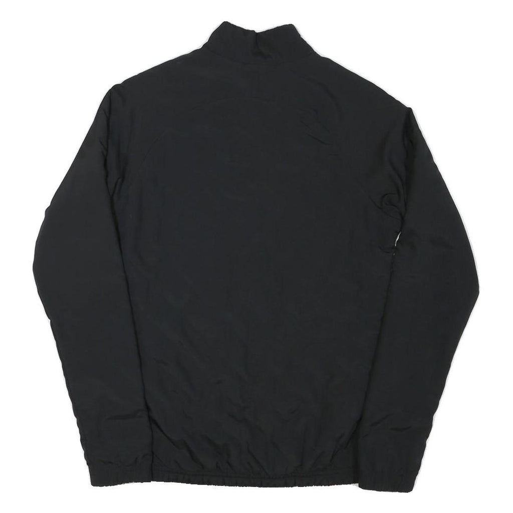 ADIDAS Womens Black Track Jacket S Polyester Blend Plain Zip Fitness Sportswear
