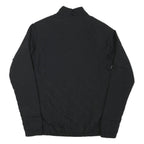 ADIDAS Womens Black Track Jacket S Polyester Blend Plain Zip Fitness Sportswear
