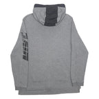 NIKE Mens Grey Pullover Hoodie M Zip Up Sports Casual Sweatshirt
