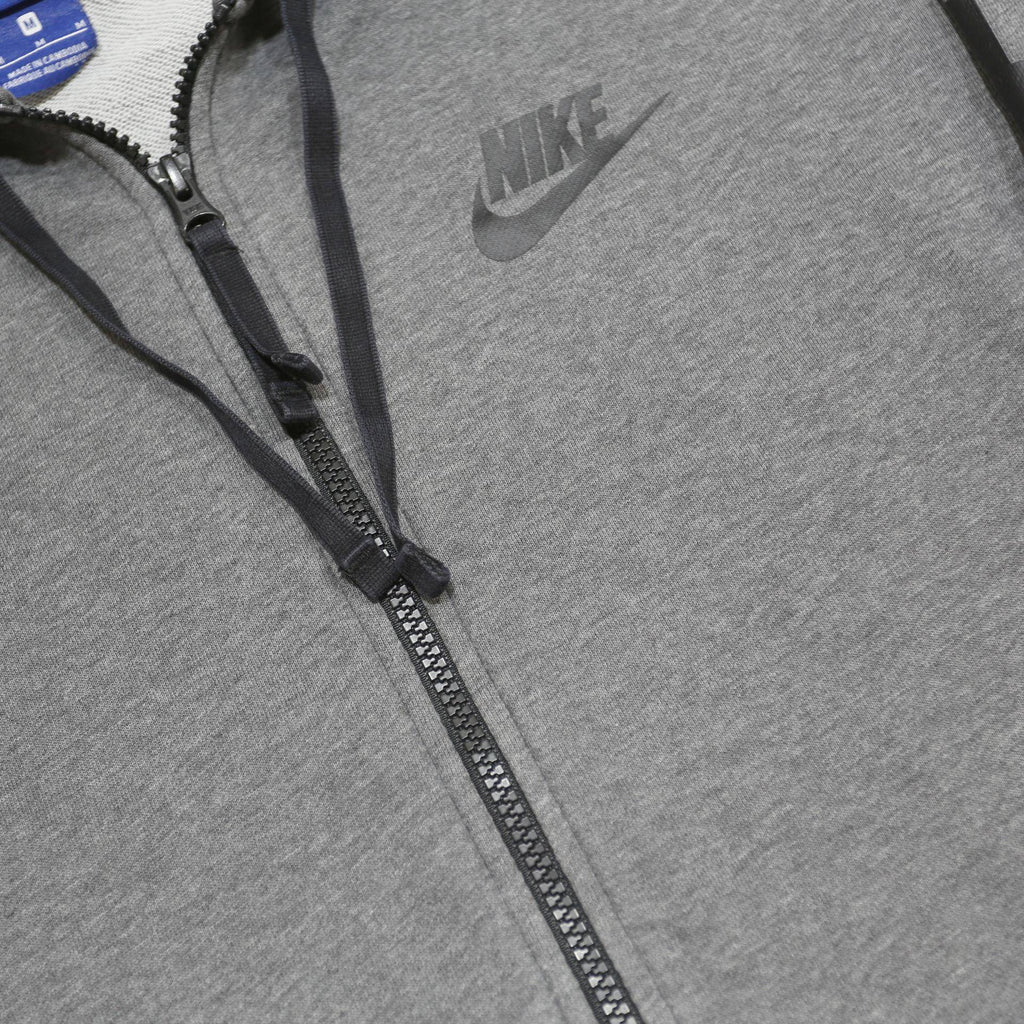 NIKE Mens Grey Pullover Hoodie M Zip Up Sports Casual Sweatshirt