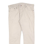 LEVI'S Mens Regular Fit Beige Cotton Blend Trousers W38 L30 Casual Zip Closure