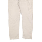 LEVI'S Mens Regular Fit Beige Cotton Blend Trousers W38 L30 Casual Zip Closure
