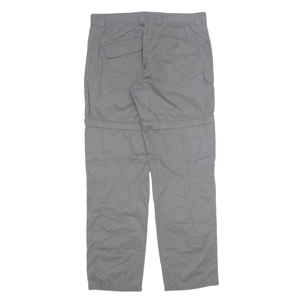 QUECHUA Outdoor Womens Trousers Grey Regular Straight W35 L34