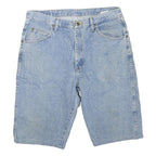 WRANGLER Mens Denim Blue Casual Shorts L W36 Classic Cotton Blend Relaxed Fit