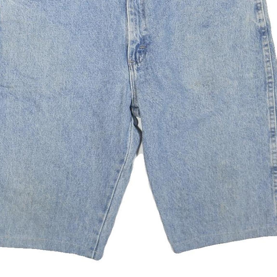 WRANGLER Mens Denim Blue Casual Shorts L W36 Classic Cotton Blend Relaxed Fit