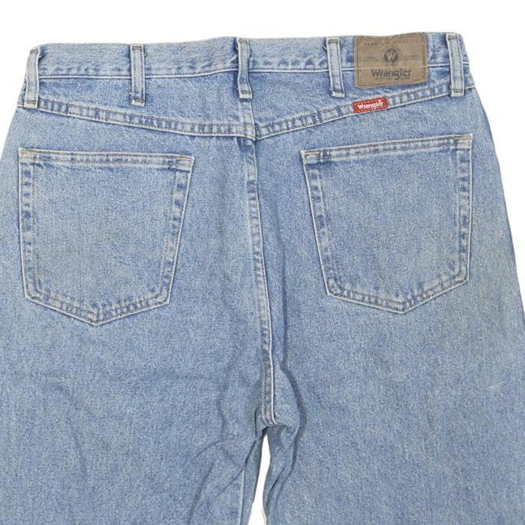 WRANGLER Mens Denim Blue Casual Shorts L W36 Classic Cotton Blend Relaxed Fit