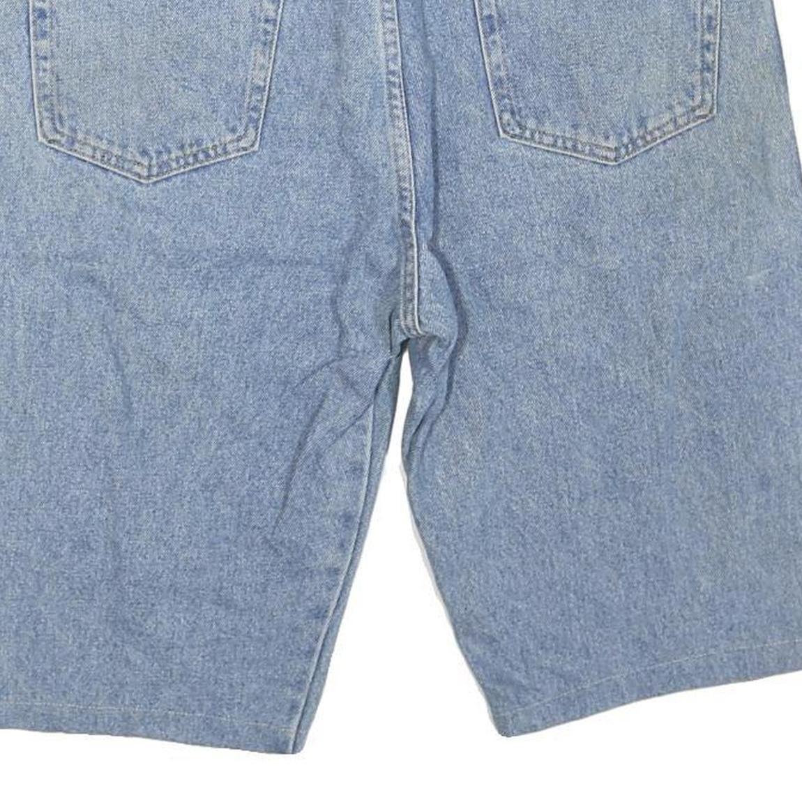 WRANGLER Mens Denim Blue Casual Shorts L W36 Classic Cotton Blend Relaxed Fit