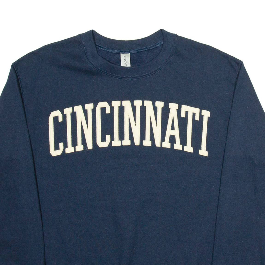 GILDAN Cincinnati Mens Sweatshirt Blue USA S